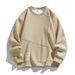 Men’s Oversized Drop Shoulder Sweatshirt – Minimalist Crewneck Pullover (M-5XL, Wrinkle-Resistant Cotton Blend)_viptrois.com