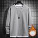 Men's Sweater Spring And Autumn Crew Neck Bottoming Shirt Top Casual Velvet_viptrois.com