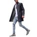 Autumn Winter New Men's Woolen Stand Collar Mid-Length Pocket Casual Coat For Men_viptrois.com