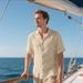 Men's Clothing Linen Short Sleeved Shirt Casual Breathable Button Shirt Holiday Beach Summer Top With Pockets_viptrois.com