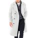 Autumn/Winter New Woolen Men's Thickened Long Double Breasted Coat_viptrois.com