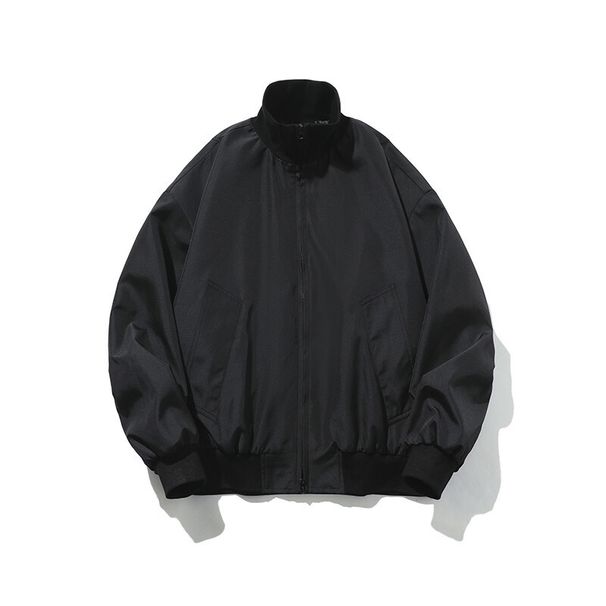 American Retro Oversized Bomber Jacket For Men, Spring New Casual Stand Collar Short Heavy-duty Coat_viptrois.com