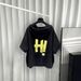 Men's Clothing Men's Hooded T-Shirt Short Sleeve Loose Fit Style Letter Print Summer Trend Thin Sweatshirt For Formal & Casual_viptrois.com