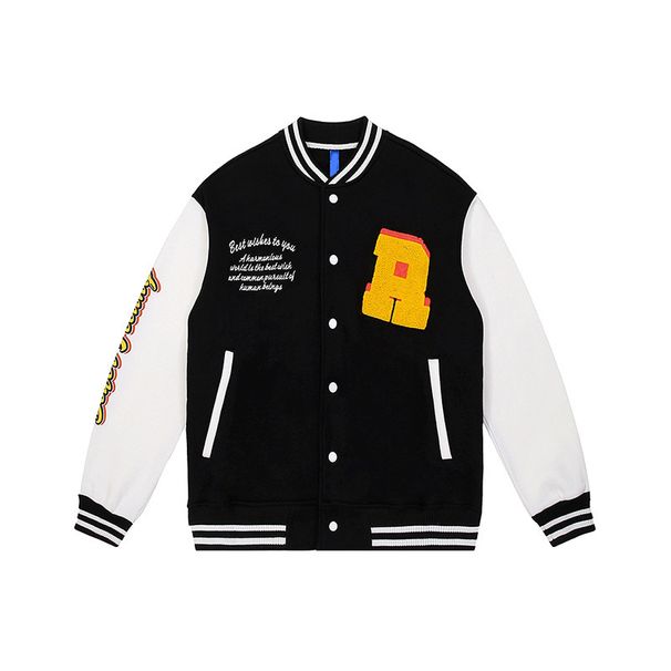 Man's clothing Hipster fleece hipster street baseball towel-embroidered men's jacket_viptrois.com