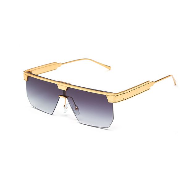 New Designer Integrated Gold Half-frame Outdoor Cycling Fishing Fashion Trend Sunglasses Street Eye-catching Sunglasses_viptrois.com