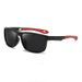 Men's Polarized Sunglasses Black Full Frame Riding Driving Mirror Fishing Glasses HD Sports Square Frame PC Sunglasses Bright_viptrois.com