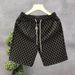 Men's Lightweight Casual Shorts, Loose Fit American Style Athletic Shorts With Versatile Wear For Teens And Adults_viptrois.com
