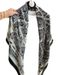Women's Scarves Retro Black 130cm Large Square Scarf Spring And Summer Cotton And Linen Sunscreen Shawl Outer Wear Dual Purpose Sunscreen Silk Scarf_viptrois.com