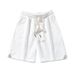 Men's Clothing Large Size Casual Sports Jacquard Shorts Elastic High Waist Solid Color Plus Size Summer Shorts_viptrois.com