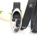 hot product retro black women's belt crescent moon star decorative belt women's fashion dress belt_viptrois.com