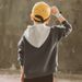 Toddler Girls Clothing sports casual bottoming shirt big children simple printed hooded top_viptrois.com