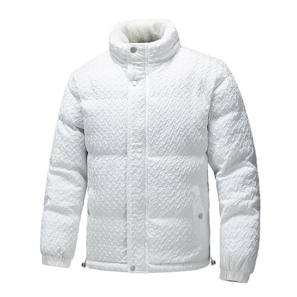 Men's Clothing New Winter Trend Slim Cotton Coat Men's Warm Coat Handsome Short Style Men And Women Stand Collar Thickened Couple_viptrois.com