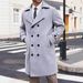 Loom Loom Cross-Border Autumn Winter New European And American Trench Coat Men's Double-Breasted Mid-Length Woolen Overcoat_viptrois.com