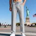 Men's Casual Straight Leg Pants - Lightweight Polyester Comfort Fit Trousers For Everyday Wear, Oversize Style, Multiple Colors (S-XXXL)_viptrois.com