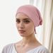 Muslim hat Modal mercerized cotton elastic elastic tie cap with adjustable turana chemo cap_viptrois.com