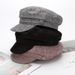 Women's Korean Trendy British Style Internet Celebrity Octagonal Spring And Newsboy Navy Hat Autumn Thin Beret_viptrois.com