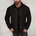Men's Clothing Waffle Long Sleeved Zipper Waffle-Knit Zip-Up Jacket - Lightweight & Breathable Cotton Blend, Relaxed Fit For Casual Wear, S-XXXL_viptrois.com