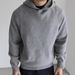Solid Color Wool-Blend Hooded Sweatshirt | Oversized Knit Pullover With Long Sleeves | Autumn Winter Thick Casual Sweater (S-XL)_viptrois.com