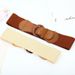 Waist Fashion Dress Women's Leather Buckle Animal Print Elastic Wide Belt_viptrois.com