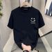 Men's Clothing Men's Short Sleeved T Shirt Ice Silk Short Sleeved Men's T Shirt Trendy Casual Round Neck Bottoming Shirt Top_viptrois.com