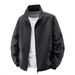 2025 New Spring And Autumn Stand-up Collar Jacket Men's Thin Jacket Men's Casual Spring And Autumn Waterproof Thin Trendy Men's Clothing_viptrois.com