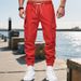 Men's Clothing Heavyweight Cargo Jogger Pants - Stretch Workout Sweatpants With Multiple Pockets, Relaxed Fit, Tapered Leg For Casual & Streetwear_viptrois.com