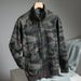 Spring And Autumn Cardigan Camouflage Hoodie Men's Loose Casual Stand Up Collar Zipper Jacket_viptrois.com