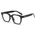 Men's Glasses New Black Frame Glasses Frame Women's Trendy Plain Large Frame Men's Anti Blue Light Glasses Frame Myopia_viptrois.com