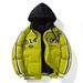 Men's Clothing Two Piece Down Jacket For Men In Winter, Thickened And Warm, Casual Hooded Short Cotton Jacket For Teenagers And Students_viptrois.com