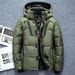 Down Cotton Clothes Men's Short Jacket Jacket Removable Hat Youth Thickened Fashion Cold Clothing Jacket_viptrois.com