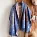 Unisex Scarf Fashion Plant Flower Peony Lotus Ethnic Style Cashmere Tassel Warm Scarf Shawl_viptrois.com