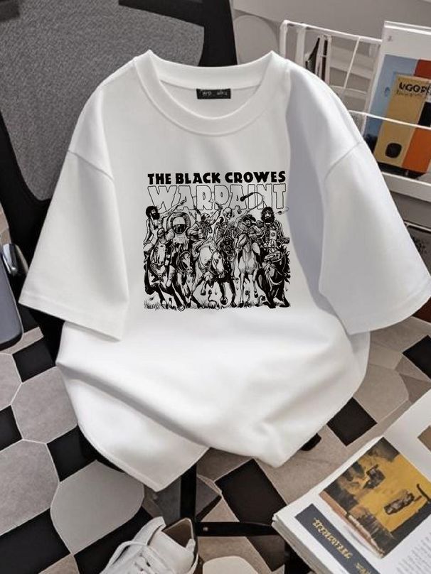 Black Crowes Warpaint T Shirt Cotton Men's All Sizes S 5XL 18 Colors Band Poster Album Cover Designer Clothes Homme Casual Unisex Breathable_viptrois.com