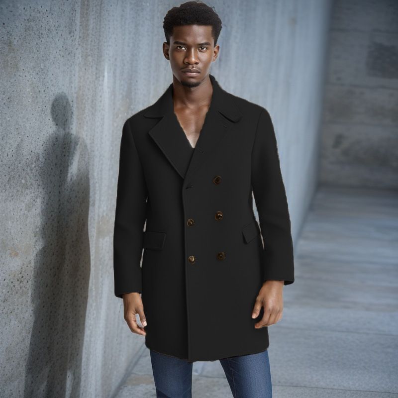 Men's Clothing New Large Size Woolen Coat Men Outdoor Coat_viptrois.com