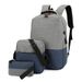 Professional USB Charging Backpack Set For Men - Waterproof Oxford Fabric Laptop Backpack With Anti-Theft Design, Travel & Business (3-Piece Set)_viptrois.com
