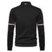 Men's baseball jersey, British standing collar, color blocking slim fit jacket, men's jacket_viptrois.com