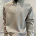 Loom Autumn Stand Collar Half-Zip Sweatshirt 2025 New Style Patchwork Long Sleeve Trendy Versatile Base Layer Men's Solid_viptrois.com