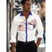 2026 Men's Long Sleeve Turned-Down Collar Casual Shirt 3D Button Print Blouse_viptrois.com