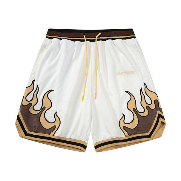 Men's Clothing Flame Series Mesh Shorts Men's Yahan Heavy Craft Quick Drying Sports Basketball Pants Yang Zheng"_viptrois.com