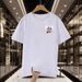 American Retro PEACE Peace Dove Rose Chest Mark Printed Short-sleeved T-shirt, European And American Trendy Brand Simple Top_viptrois.com