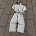 Men's Clothing Men's & Women's High Neck Zip-Up Hoodie Sweatshirt Set With Matching Pants - Streetwear Casual Outfit In Corduroy Fabric (Grey/Brown)_viptrois.com