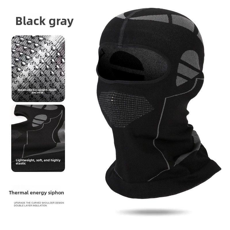 Outdoor Winter New Cycling Head Warm Face Mask Cold-proof Thickened Breathable Skiing Windproof Neck Cover Hat_viptrois.com