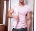 New Slim Fit Elastic Quick-Dry Short Sleeve Summer Men's Fitness Crew Neck Training Running Sports T-Shirt_viptrois.com