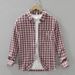 Checkered Long Sleeved Shirt For Men, Fashionable And Versatile, Artistic And Casual Loose Top_viptrois.com