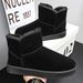 Men's Winter Snow Boots With Fleece Lining - High Top Waterproof Slip-Resistant Shoes For Outdoor Cold Weather_viptrois.com