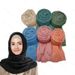 Hot Selling Cotton Linen Women's High-End Warm Spring Summer Solid Color Sun Protection Silk Muslim Headscarf Scarf_viptrois.com