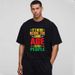 Muscle Bodybuilding Cotton T-Shirt Men's Fitness Short Sleeve Boxy Fit Shoulder Loose Heavy 240g_viptrois.com