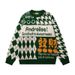 "Lucky Snake Couple Sweater -Prosperity Red Knit With Zodiac Embroidery, Pullover For Winter, Feng Shui Inspired Snake Motif Long Sleeve Top"_viptrois.com
