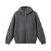 elly Zip-Up Hoodie - Lightweight Stretchable Pullover For Active Lifestyle, Breathable Cotton Blend With Sporty Silhouette_viptrois.com