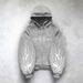 Men's Fleece-Lined Hooded Sweatshirt - Oversized Pullover With Print, Streetwear Style (Black/Gray, S-XXXL)_viptrois.com