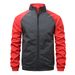Men's Clothing Men's Color-Block Jacket - Slim Fit Stand Collar Zip-Up Coat (3 Colors, S-XXXL)_viptrois.com